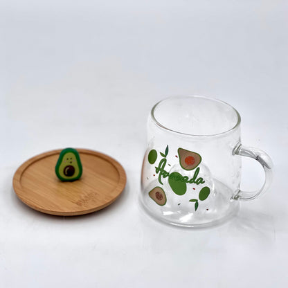 Teeglas mit Korkdeckel "Avocado" Perotti 220ml