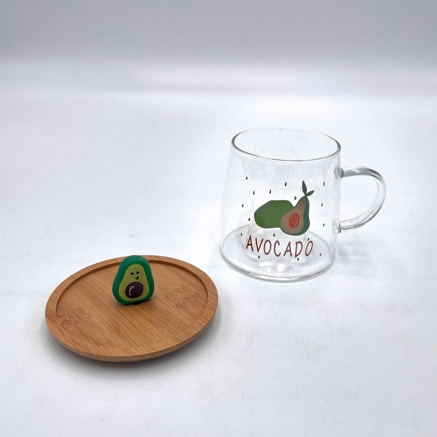 Teeglas mit Korkdeckel "Avocado" Perotti 220ml