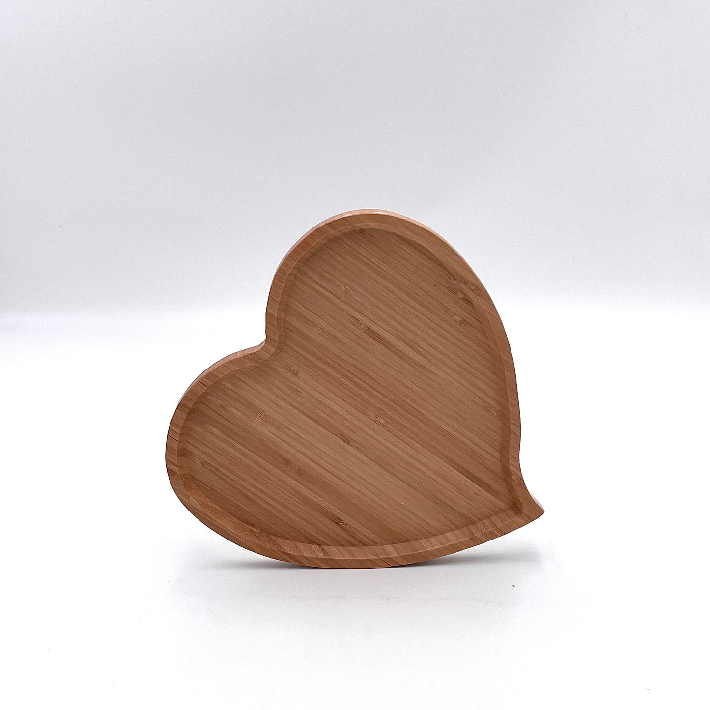 Servierteller Holz Herzform By Bambu 26,5x27x1,6cm